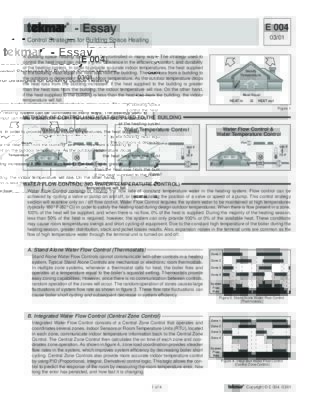 White Paper - Control Strategies (Mar 2001 - Present)